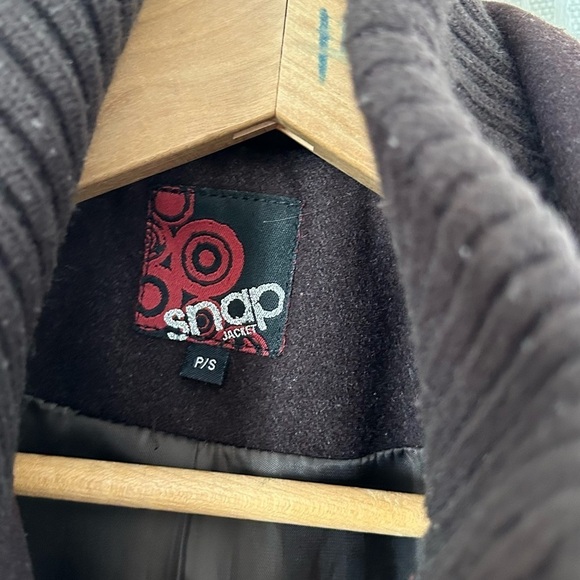 Y2K wool fitted military style trench coat - Picture 7 of 11